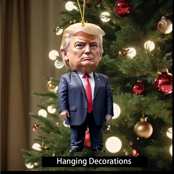 Trump-Inspired Acrylic Christmas ornaments & Halloween Decor - - Picture 4 of 9